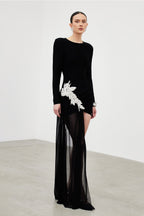 Ichirou Embellished Mesh Mini Dress