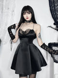 Halter Butterfly Cocktail Party Satin ALine Mini Sexy Strapless Backless Cowl Neck Silky Dress
