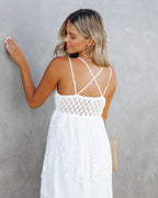 Invite Tranquility Lace Maxi Dress Ivory FINAL