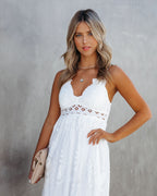 Invite Tranquility Lace Maxi Dress Ivory FINAL