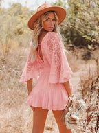 Susana Chic Boho Mini Dress for Women Evening Wear Edit