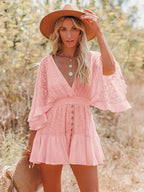 Susana Chic Boho Mini Dress for Women Evening Wear Edit