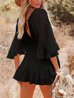 Susana Chic Boho Mini Dress for Women Evening Wear Edit