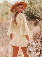 Susana Chic Boho Mini Dress for Women Evening Wear Edit
