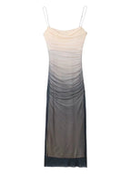 Itzae Mesh Slip Dress