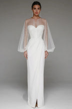 Kalia Sheath Pearl Maxi Dress-White