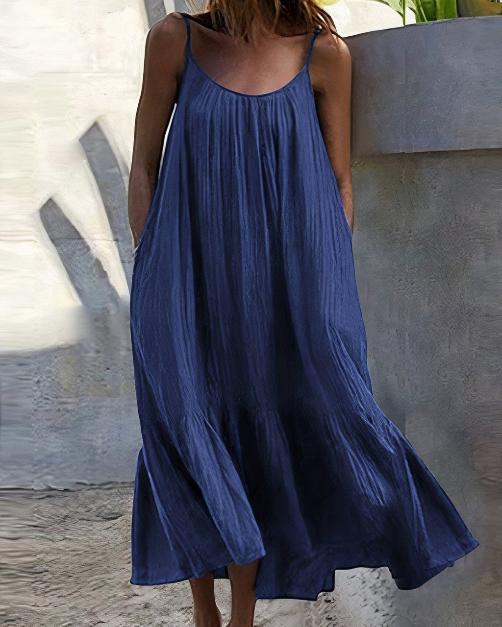 Teresa Boutique Sleeveless Midi Dress Chic Silhouette Collection