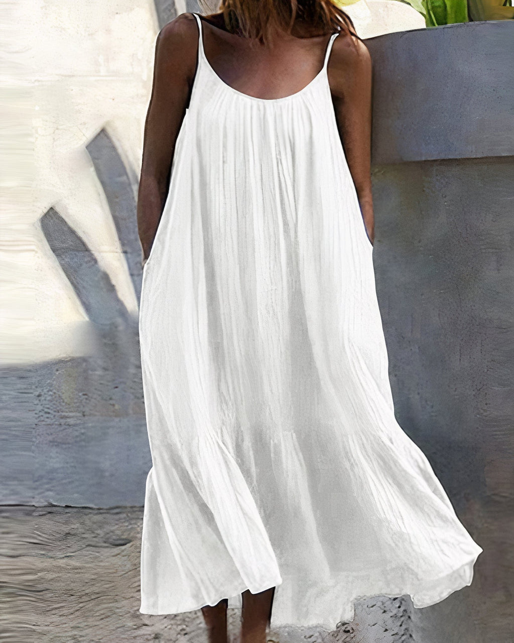 Teresa Boutique Sleeveless Midi Dress Chic Silhouette Collection
