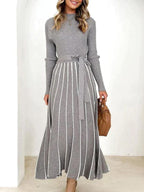 Iliana Timeless Long Sleeved Midi Dresses Chic Silhouette Collection