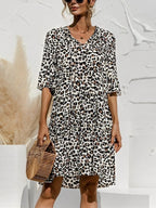 Lucía Minimalist Stylish Printed Women's Dress Premium Wardrobe Essential