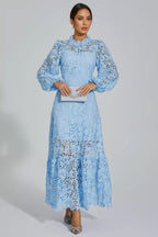 Noma Blue Cut Out Maxi Dress