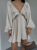 Verónica Elevated Bubble Sleeve Dress Boutique Collection