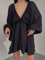 Verónica Elevated Bubble Sleeve Dress Boutique Collection