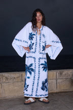 Liliana Boutique Blue Hawaiian Maxi Dress Collection