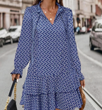 Valeria Elevated Versatile V Neck Dress Premium Wardrobe Essential