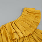 One Shoulder Short Sleeve Frill Bodycon Jumpsuit