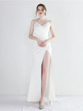 Halter Split Slim Dress