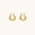 Kinsley Sculpted Hoop Earrings