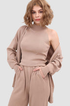 Hilda Knitted Crop Tank Classic Dress with Premium Casual Styling