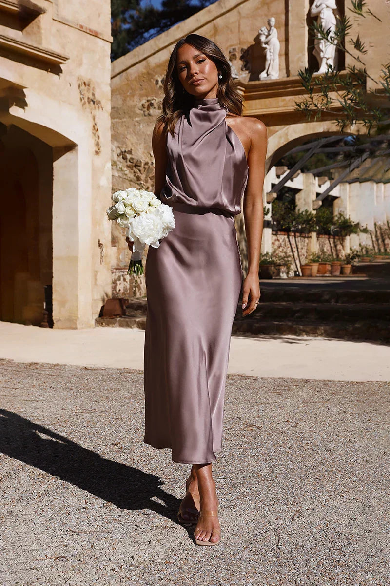 Rubí Boutique Maxi Dress Mushroom Statement Occasion Edit