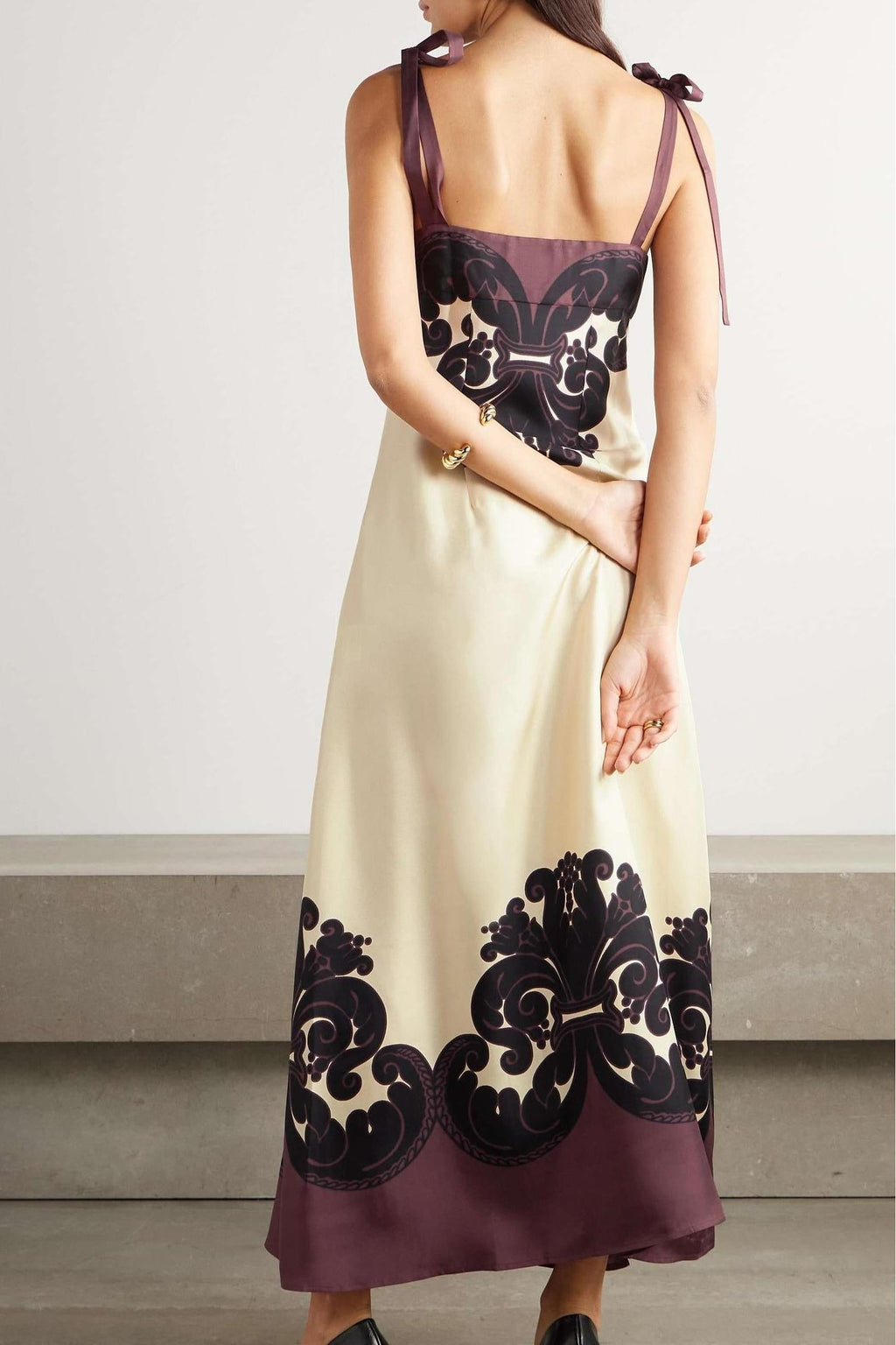Judith Minimalist Printed Maxi Dress Evening Wear Edit