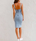 Alicia Boutique Demin Dress Evening Wear Edit