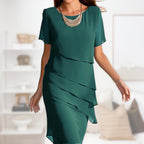 Jezebel Aesthetic Dress with Ruffles Elevated Occasion Wear