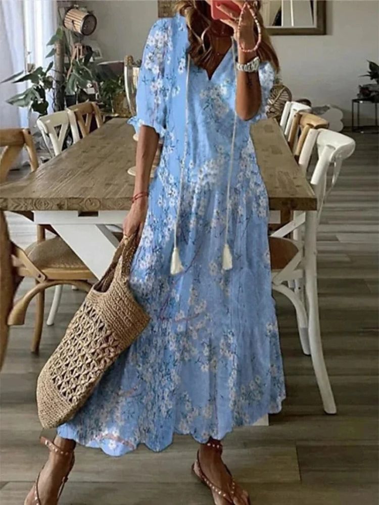 Pamela Minimalist Floral Velvet Maxi Dress Chic Silhouette Collection