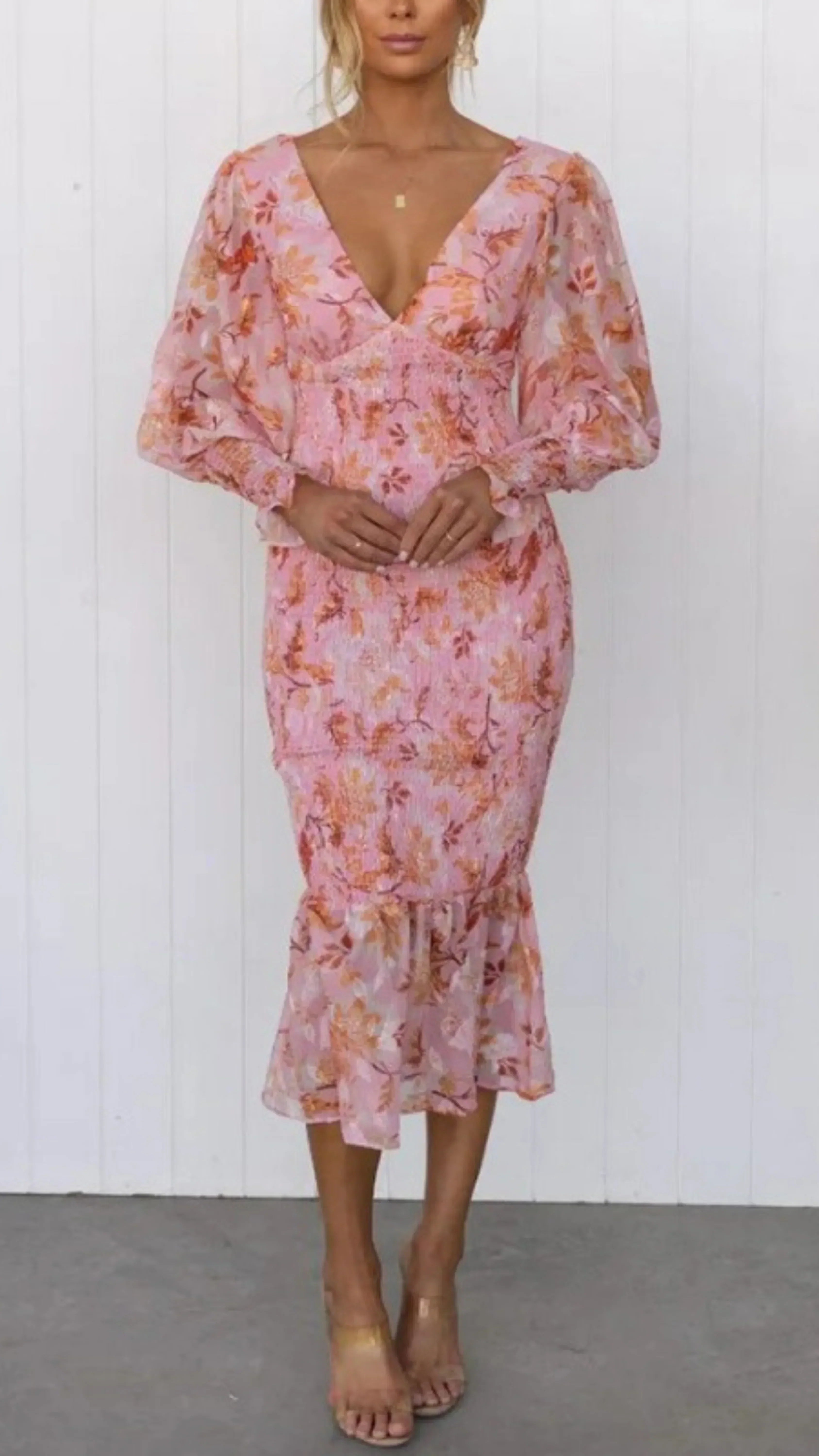 Laia Timeless Floral Summer Dress Chic Silhouette Collection