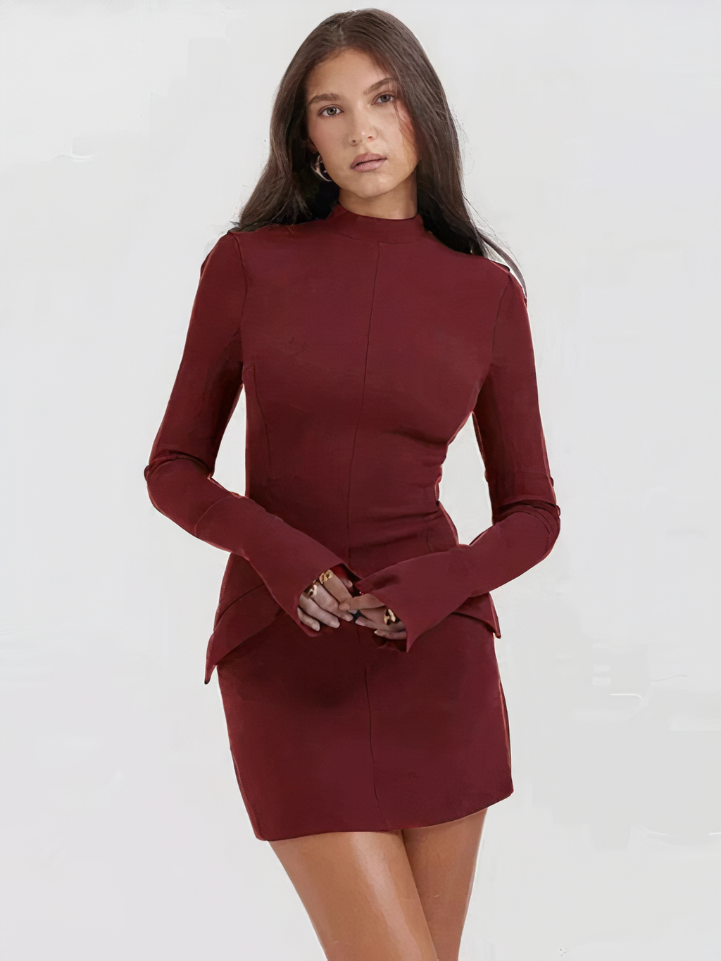 Florencia Minimalist Mini Dress Premium Wardrobe Essential
