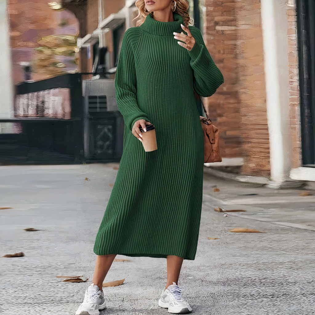 Julia Effortless Long Sleeve Sweater Dress Designer Edit