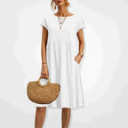 Viviana Timeless Flowing Summer Dress Evening Wear Edit