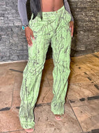 Chic Casual LooseFit Camo Cargo Sweatpants