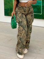 Chic Casual LooseFit Camo Cargo Sweatpants