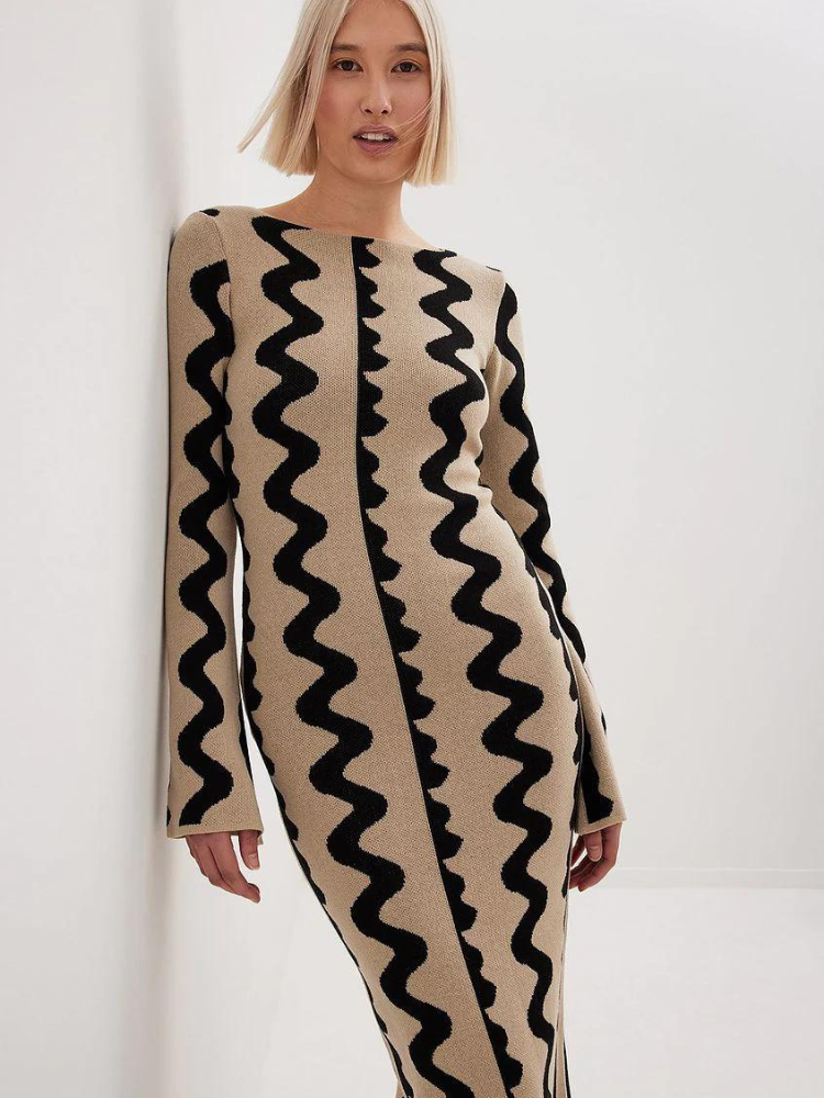 Ofelia Premium Long Sleeve Bodycon Dress Boutique Collection