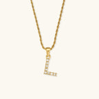Celeste Initial Diamond Necklace