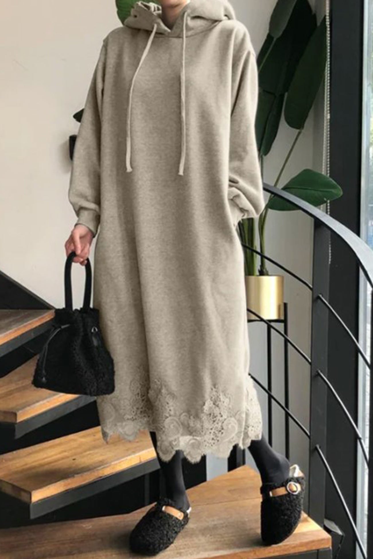 Hedwig Hooded Dress With Dress with Classic Everyday Styling