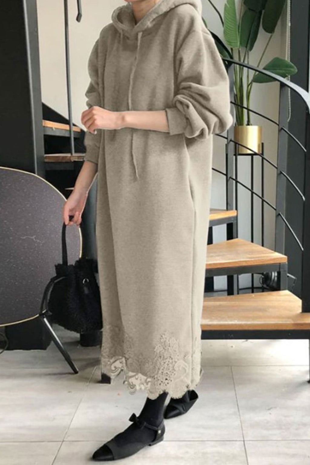 Hedwig Hooded Dress With Dress with Classic Everyday Styling
