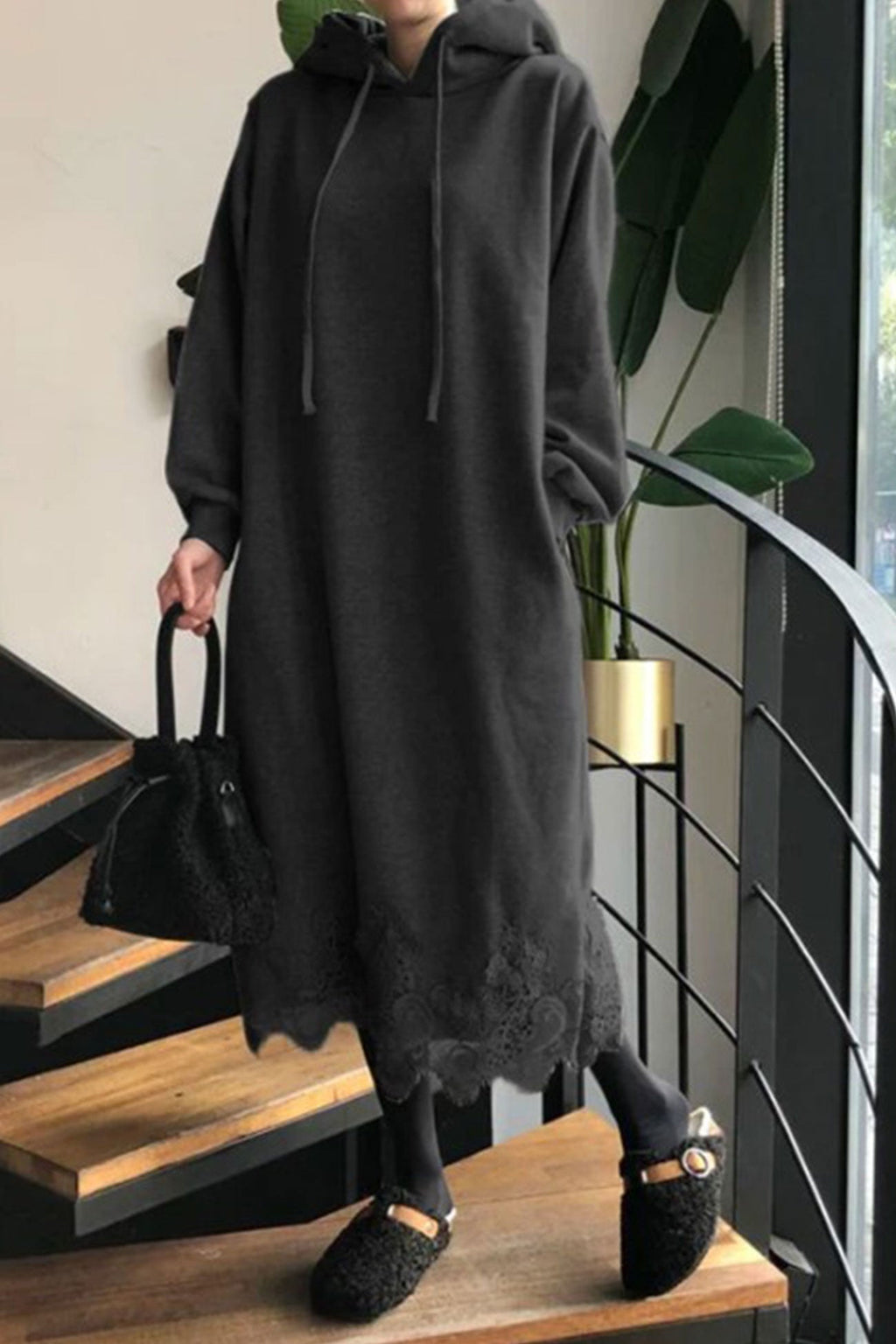 Hedwig Hooded Dress With Dress with Classic Everyday Styling