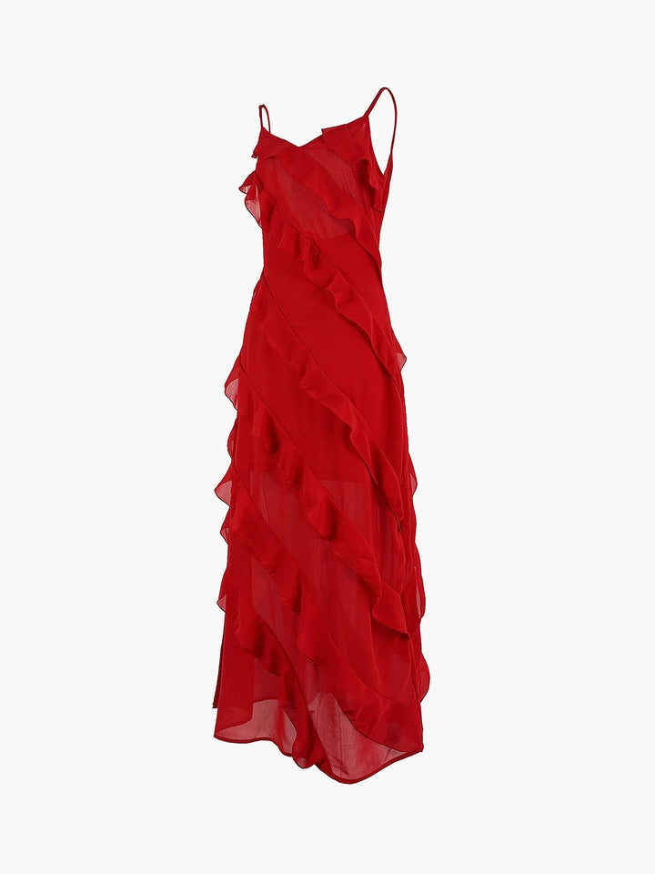 Patricia Elevated Long Dress with Ruffles Chic Silhouette Collection