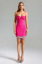 Diamante Hem Mini Dress