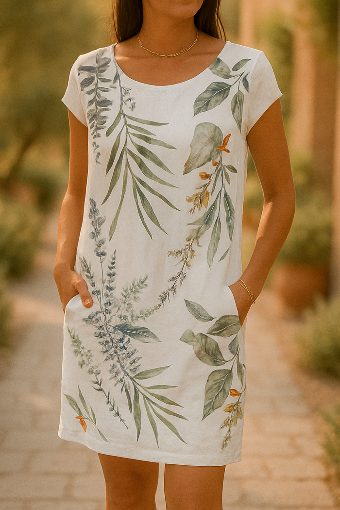 Makayla Effortless Casual Summer Midi Dress Statement Occasion Edit
