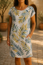 Makayla Effortless Casual Summer Midi Dress Statement Occasion Edit