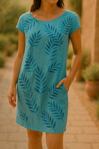 Makayla Effortless Casual Summer Midi Dress Statement Occasion Edit