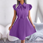 Lilian Minimalist Fashionable Pleated Dress Statement Occasion Edit