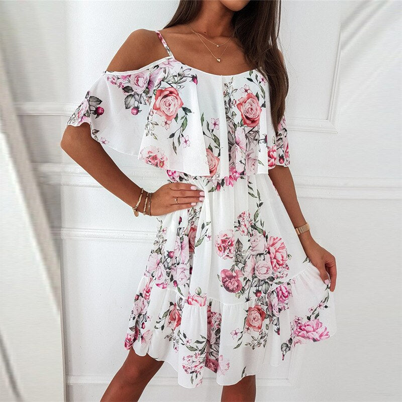 Mayra Aesthetic Floral Dress for Women Statement Occasion Edit