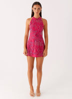 Kaylinn Beaded Mini Dress
