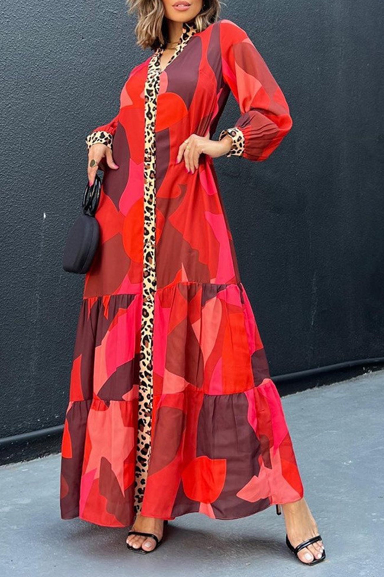 Eliana Long Dress With Dress with Relaxed Fit and Boutique Fashion Look