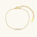 Lira Teardrop - Diamond Gold Bracelet