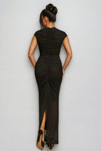 Reed Ruched Cutout Draped Maxi Dress